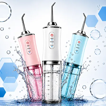 Irrigador Oral Dental Portátil Recarregável Limpeza Profunda Verde-claro 127/220v