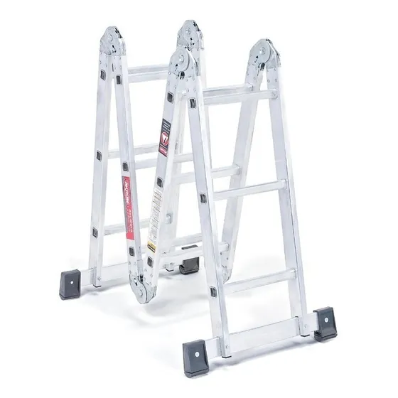 Escalera Multiposiciones Aluminio Akron 12 Escalones 81-96