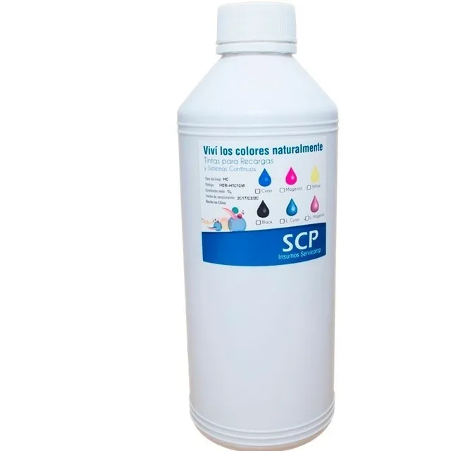 TINTA SCP PREMIUM 1LT EPSON RECARGA SISTEMA CONTINUO YELLOW TINTA AMARILLO