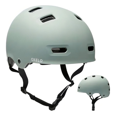 Capacete Para Patins - Skate - Patinete E Bicicleta Mf500 Cor Cáqui Tamanho M/55-59cm Capacete Para Patins - Skate - Patinete E Bicicleta Mf500 Cor Cáqui Tamanho M/55-59cm