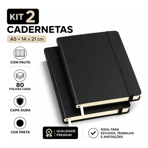 Caderno Montblanc Pautado Luxo 146 Preto | MercadoLivre