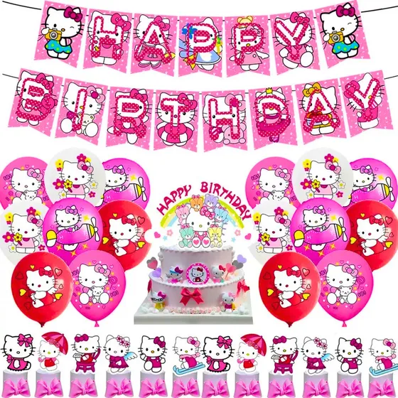 Kit Cotillon Cumpleaños Hello Kitty