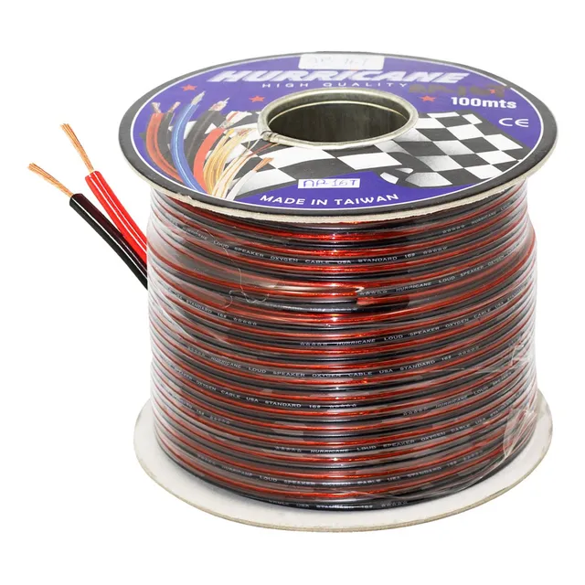 Cable Mellizo R/n Cristal 16awg 100mts Ap-16t Hurricane