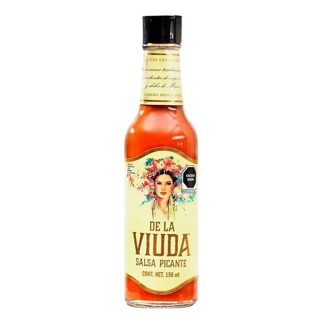 Salsa Picante Roja De La Viuda 150ml Mexico Chile De Arbol