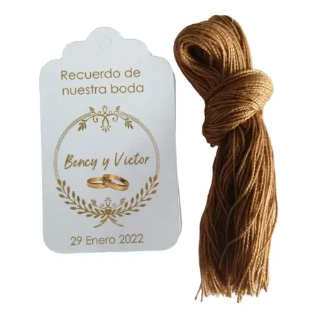 Etiquetas Tags Personalizadas Matrimonio, Bautizo 100 Unid