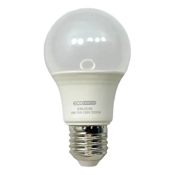 Bombillo Led Lumistar 9w E27 110-130v Ecowatts Luz Cálida X3