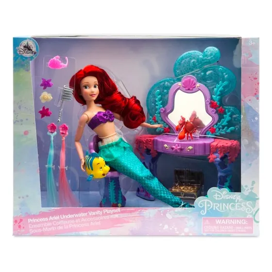 Muñeca Ariel La Sirenita Princesa Play Set Disney Store