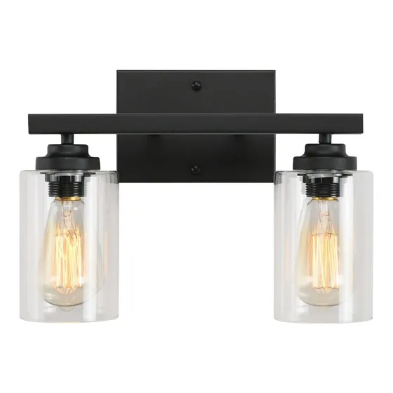 Lampara Tocador Baño 2 Luz Pared Industrial Vintage Casa