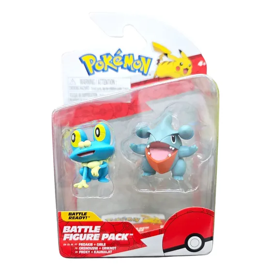 Figura Pokemon Battle Figure Pack Froakie Gible 95007 - Dgl