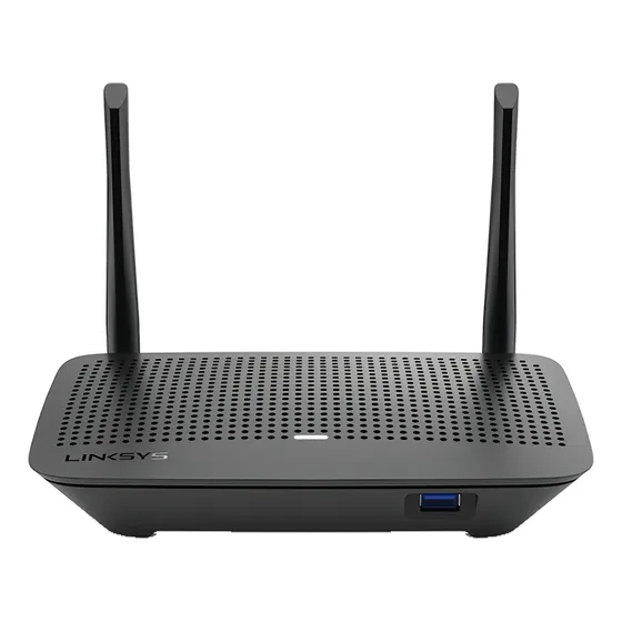 Router Linksys negro/plata