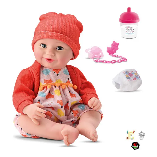 Boneca Bebê Newborn Collection Chupeta E Body - Divertoys