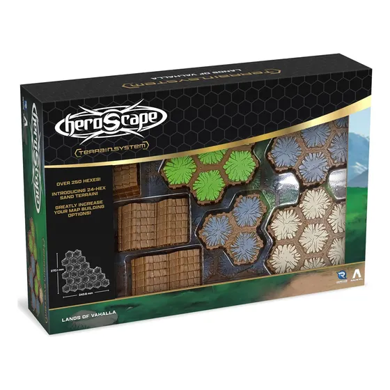 Terreno Heroscape Lands Of Valhalla 63 Piezas Hexagonales
