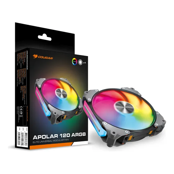 Ventilador Modular Cougar Apolar 120mm Argb Black