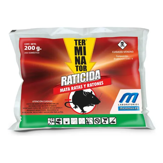 Raticida Terminaitor De 200grs
