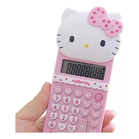 Calculadora Hello Kitty Rosada