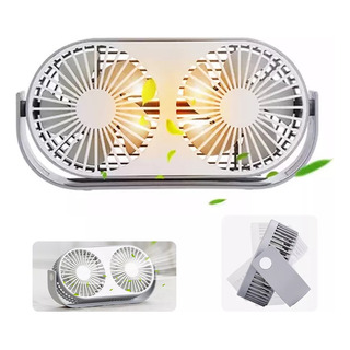 Ventilador Recargable Portatil Con Led Y Rotación De 360° Ventilador Recargable Portatil Con Led Y Rotación De 360°