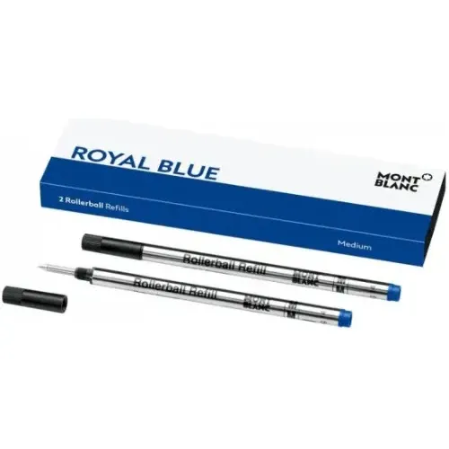 Tinta Set Repuesto Rollerball Montblanc Royal Blue Fine Tinta Azul