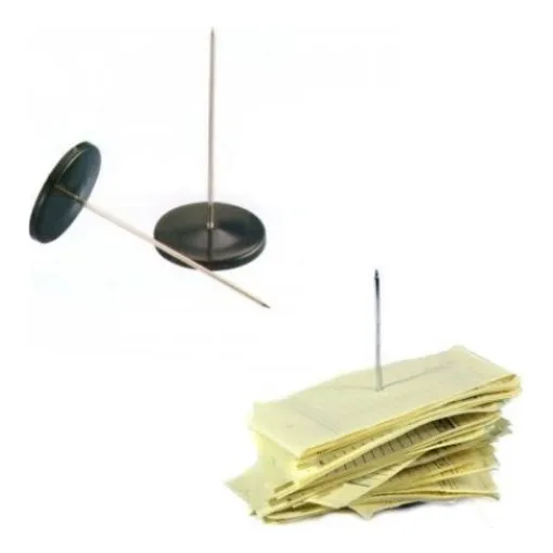 Pincho Porta Papel Comanda Base De Metál