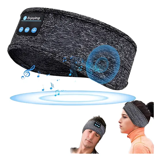 Faixa De Cabeça Fones De Ouvido Bluetooth P/ Dormir E Correr