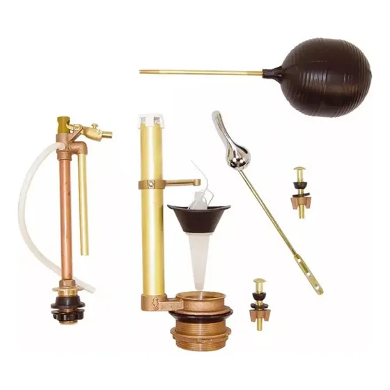 Juego De Herrajes Para W. C. Descarga 2''/ Accesorios Bronce