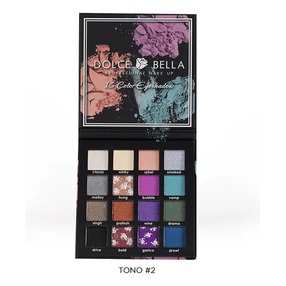 Paleta De Sombras De 16 Tonos Dolce Bella Original