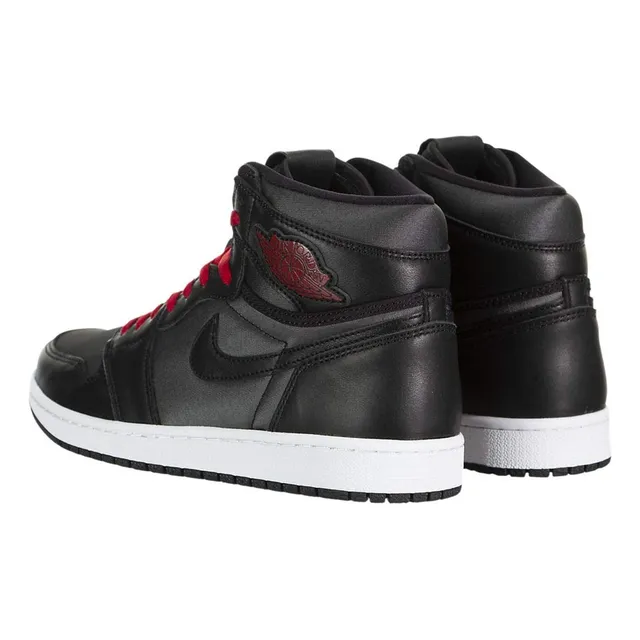 Nike Air Jordan 1 Retro High Og  Black Satin Gym Rojo 