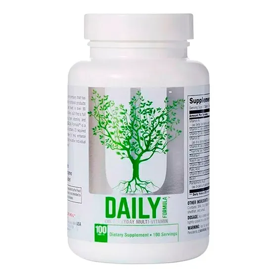 Frasco Daily Formula X 100 Tabs Vitaminas Y Minerales Universal Nutrition Sin sabor