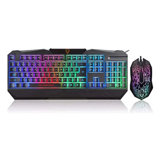 Kit Gamer Teclado E Mouse Motospeed S69, Abnt2 - Preto