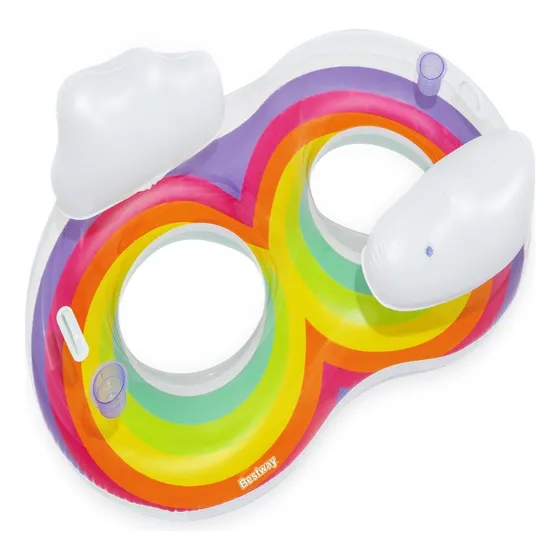 Flotador Doble Rainbow Dreams 172x102x53cm - Bestway