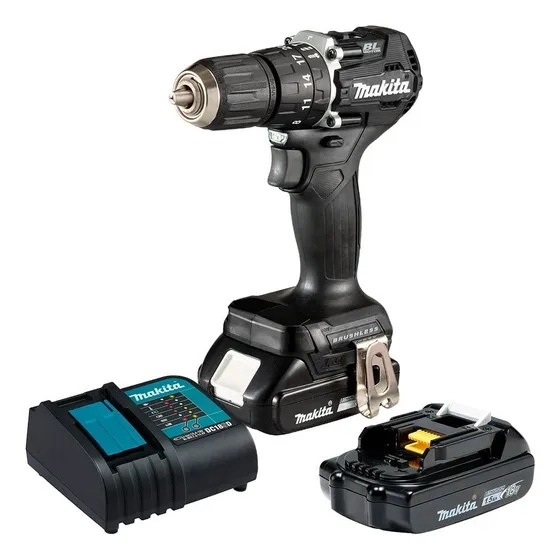 Taladro Percutor Makita Dhp487yx2b Black Edition Bl Bat Carg Color Turquesa Frecuencia 50hz