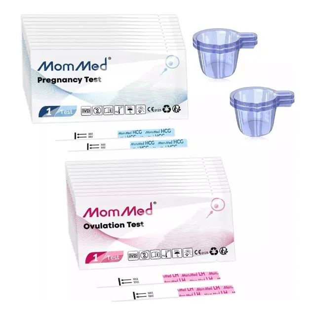 Kit 7 Test De Ovulación Mommed + 1 Test De Embarazo 99%