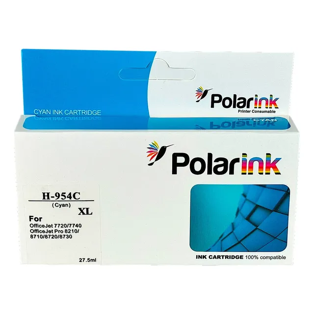 Cartucho De Tinta 954xl 7740 8210 8720 8710 Polarink Cyan