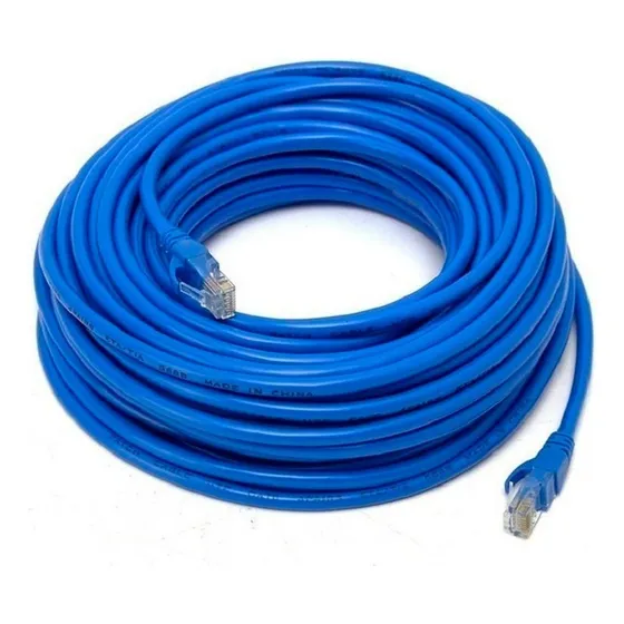 Cabo Fio De Internet 30 Metros Com Conector Nas Duas Pontas