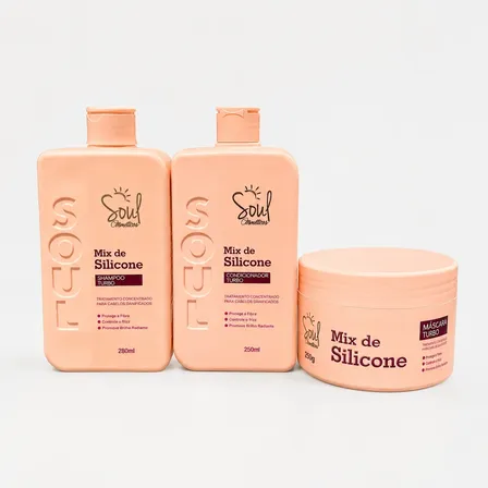 Kit Tratamento Capilar Soul Cosmeticos Mix De Silicone Turbo