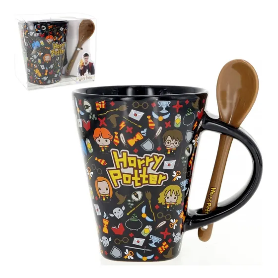 Taza De Cerámica Con Cuchara De Harry Potter