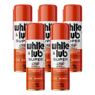 Kit 5 White Lub Super Ăleo Desengripante Spray Wd 300ml Kit 5 White Lub Super Ăleo Desengripante Spray Wd 300ml