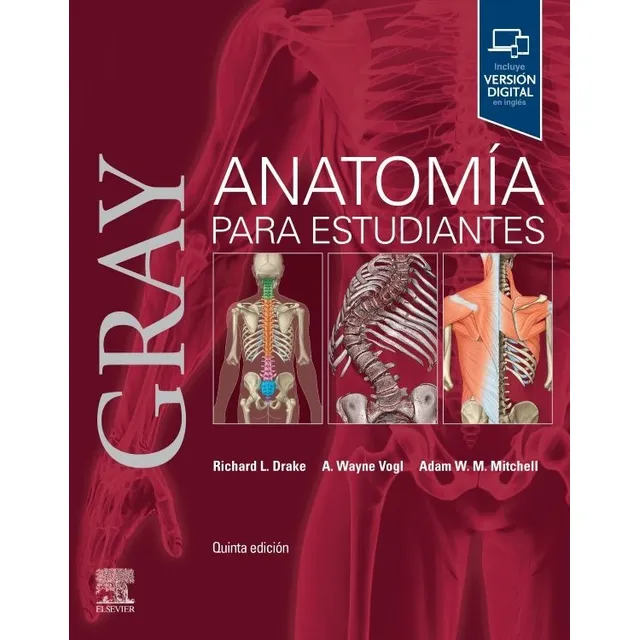 Anatomía para estudiantes de Drake L. Richard editorial Elsevier edición 5 en español 2024
