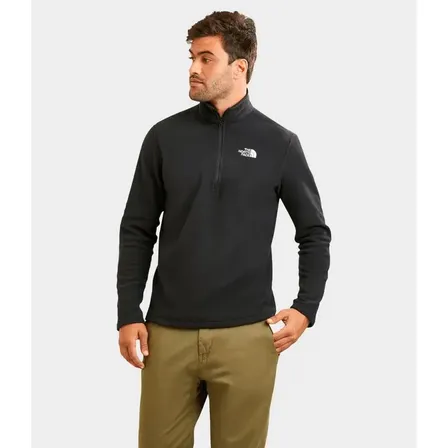 Blusa Masculina Fleece Glacier 1/4 The North Face Tnf Black Ggg Lisa