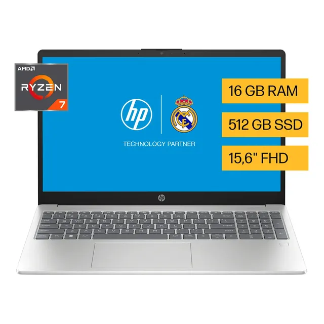 Notebook Hp 15-fc0022la AMD Ryzen 7 16gb 512gb Ssd Windows 11 Home