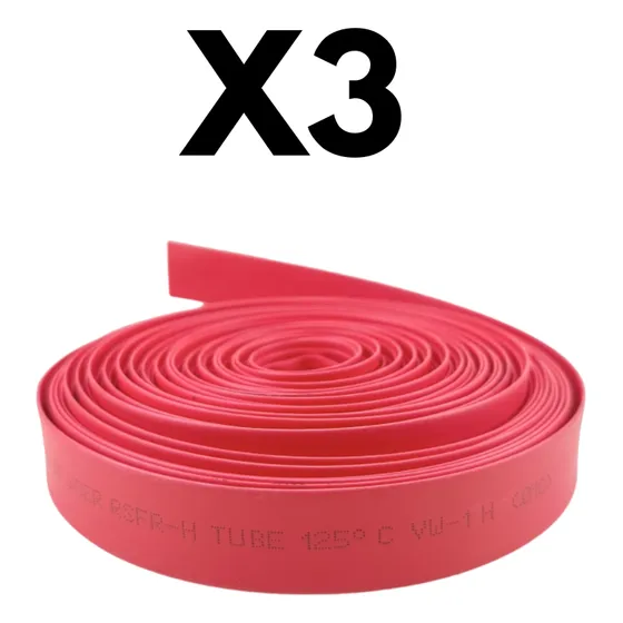 Termoencogible De 20 Mm De Diámetro Rojo
