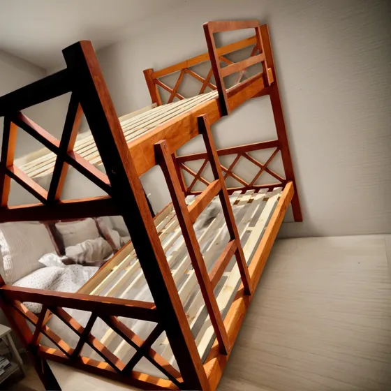 Cama Cucheta Clásica 1 Plaza Algarrobo Ezeiza Madera