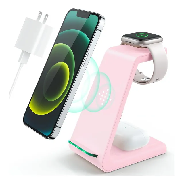 Wireless Charging Station,3 In 1 Fast Charging Station,wi Ac