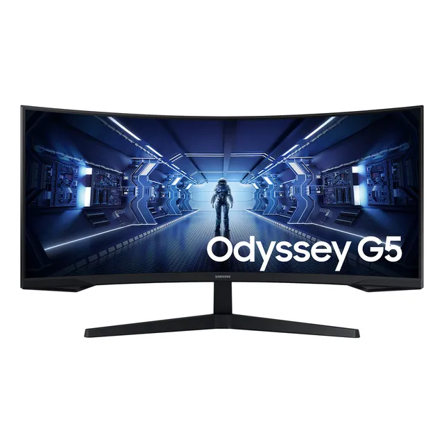 34" Odyssey G5 G55T QHD 165Hz Monitor Gamer Curvo