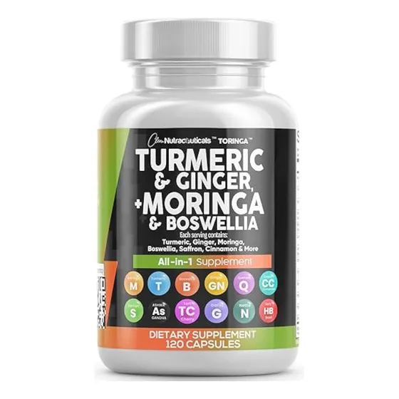 Suplemento De Cúrcuma Y Moringa | Ginger Boswellia