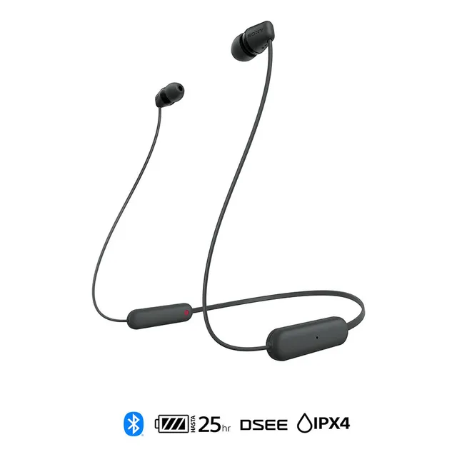 Auriculares Bluetooth Inalambricos In Ear Sony Wi-c100 Color Negro