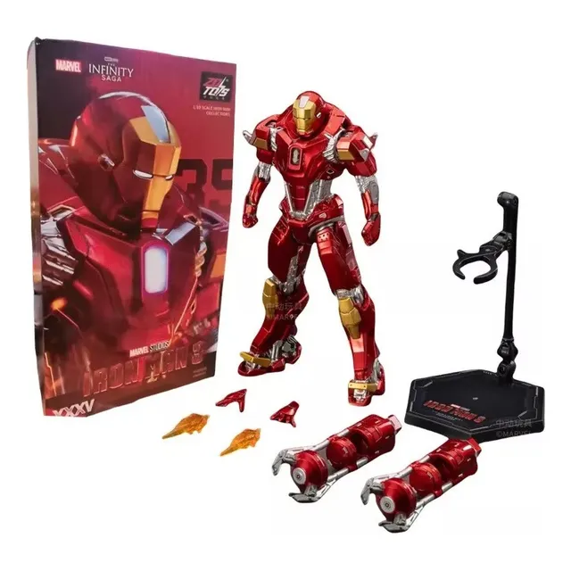 Figura De Acción Zd Iron Man Mk35 A Escala 1/10, Juguetepar1