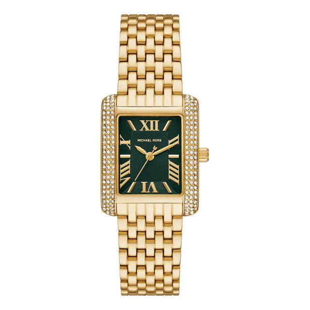 Michael Kors Emery Reloj De Acero Inoxidable De Tres Vs1ww