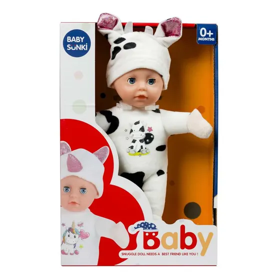 Muñeca Bebé Vaca 25 Cm