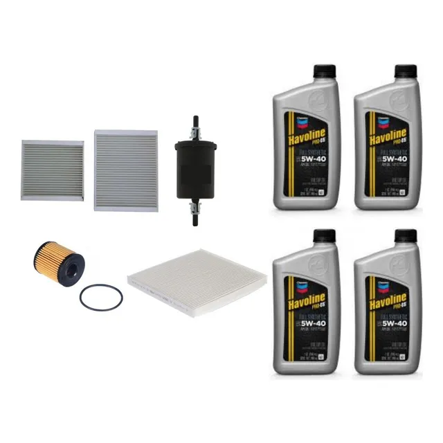 Kit Filtros C/aceite 5w40 Texaco Peugeot 208 1.6 16v Vti