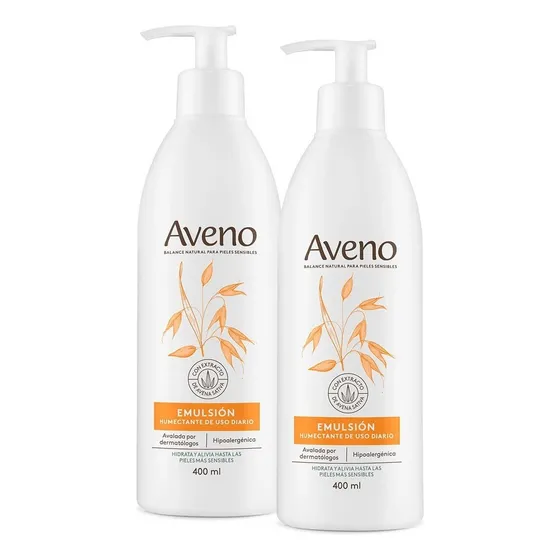 Emulsión para cuerpo Aveno Aveno Corporal Emulsión Aveno en dosificador 400mL - pack x 2 unidades